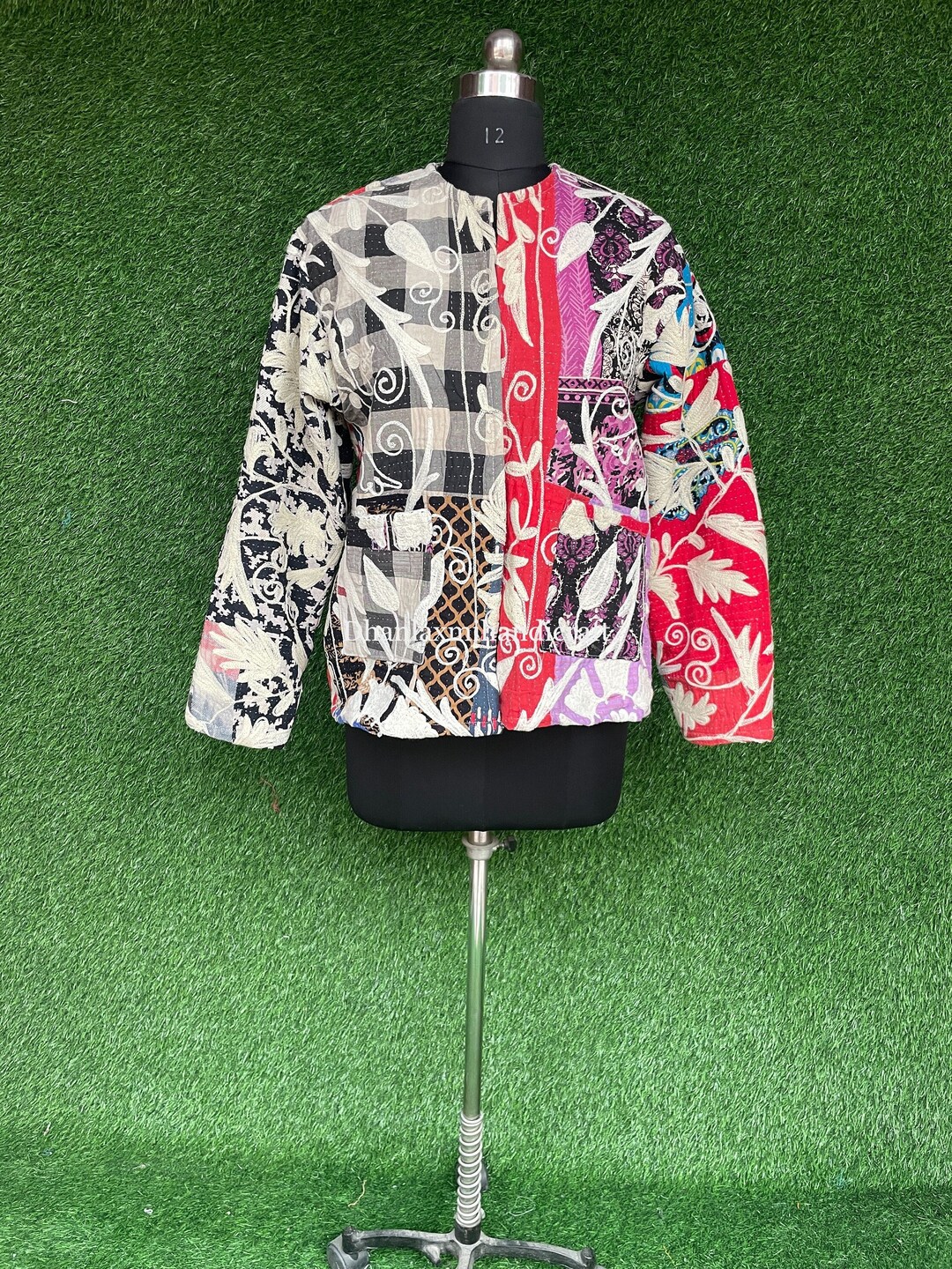 Vintage Hand Embroidery Jacket Indian Handmade Cotton Jacket Etsy