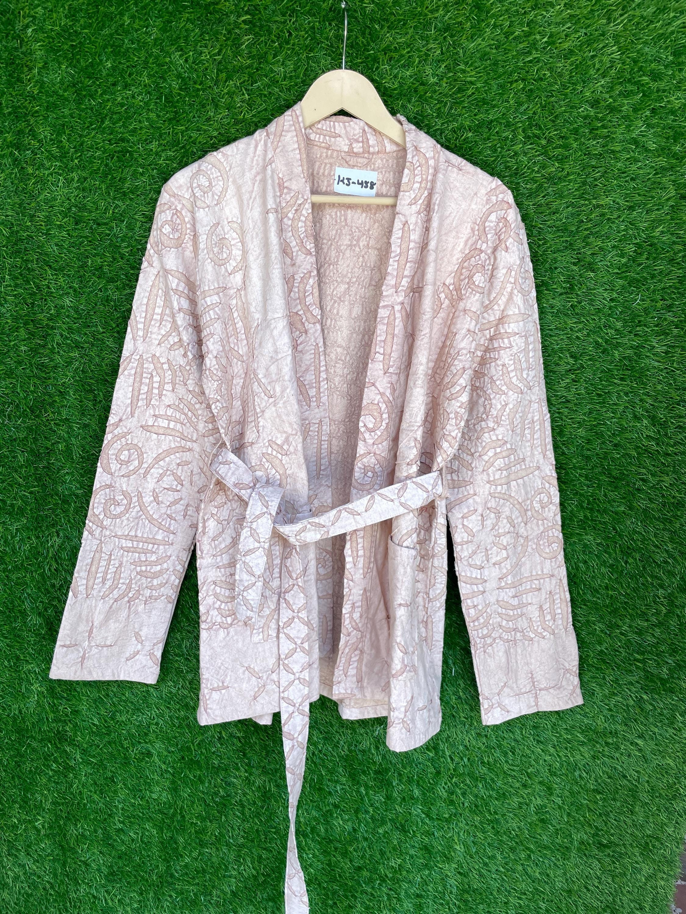 Hand-embroidery Cutwork Applique Winter Jacket, Cotton Short Hand-embroidery Cutwork Applique Winter Jacket, Cotton Short