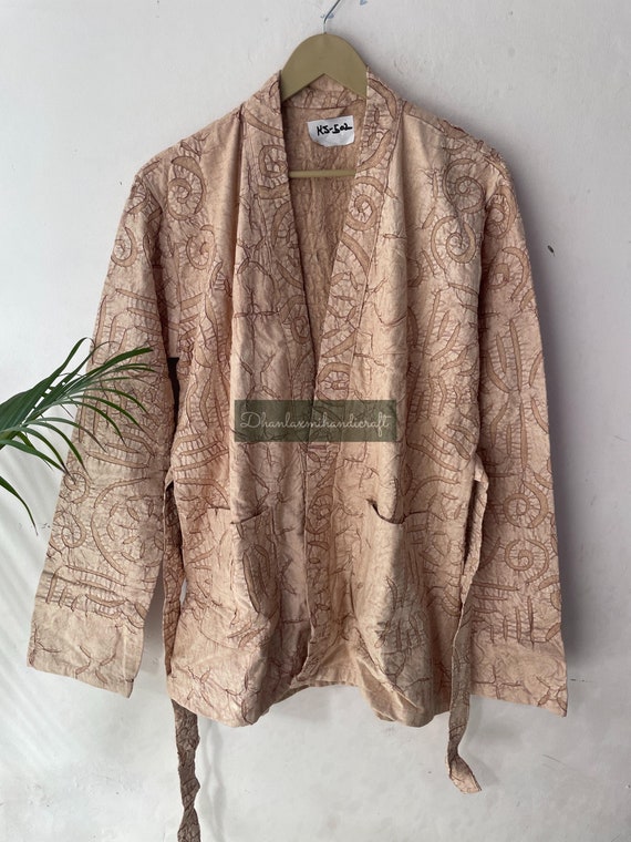 Unisex Cotton Applique Fabric Jacket, Hand Cutwork Jacket