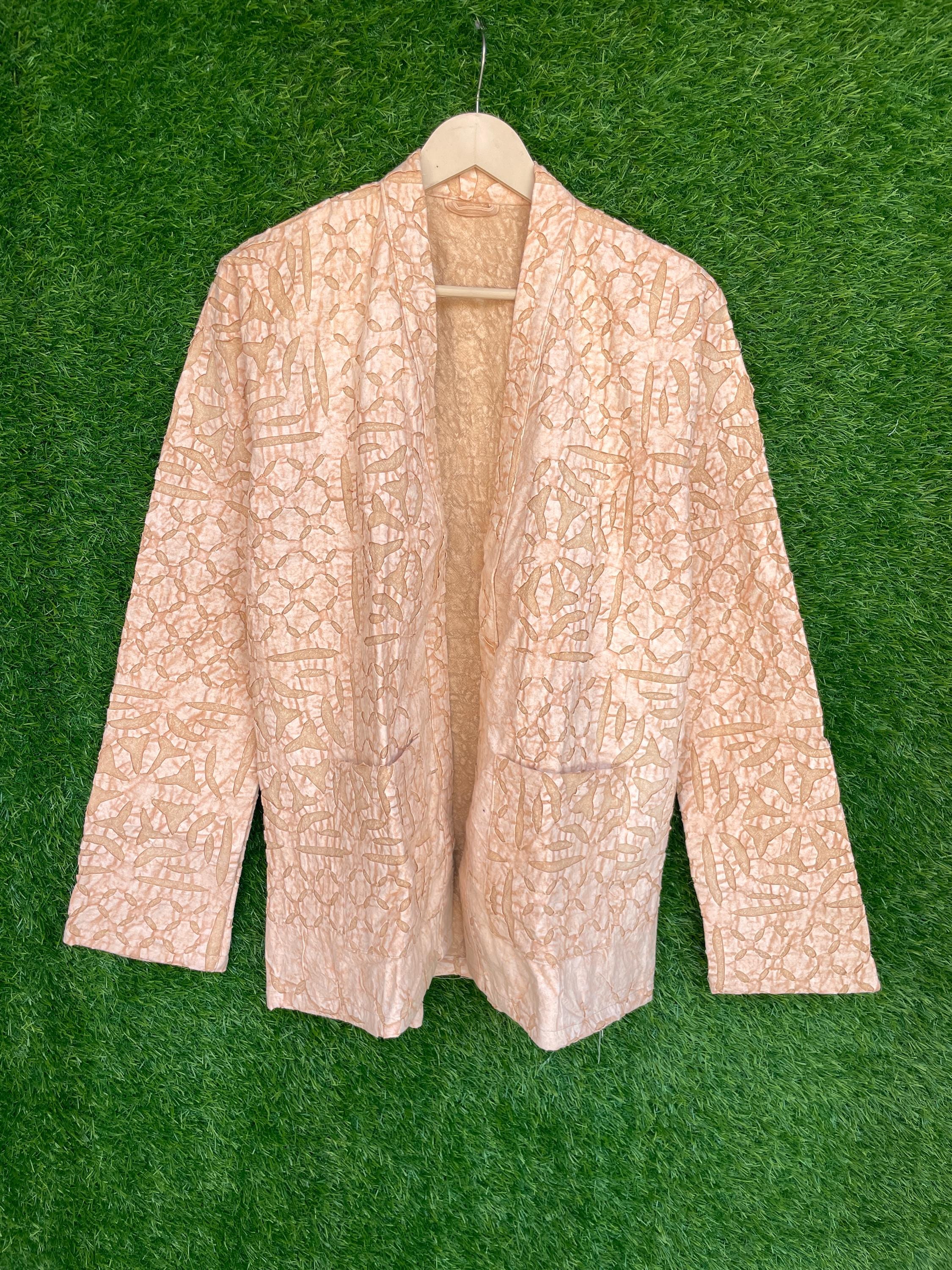 Hand Embroidered Jackets, Cotton Cut Work Jacket With Belt