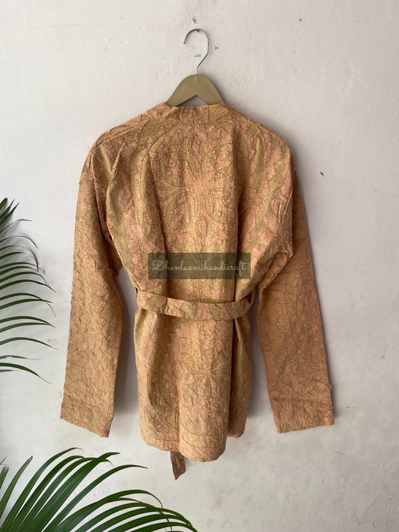 【oan】Cotton Cut Short Jacket Cotton Short Jacket, Overcoat, Hand Cut Work Jacket With