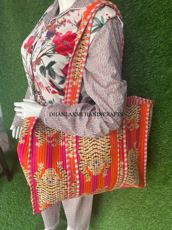 Tissu En Coton Imprimé Tigre Noir Indien Pour La Couture De Robes