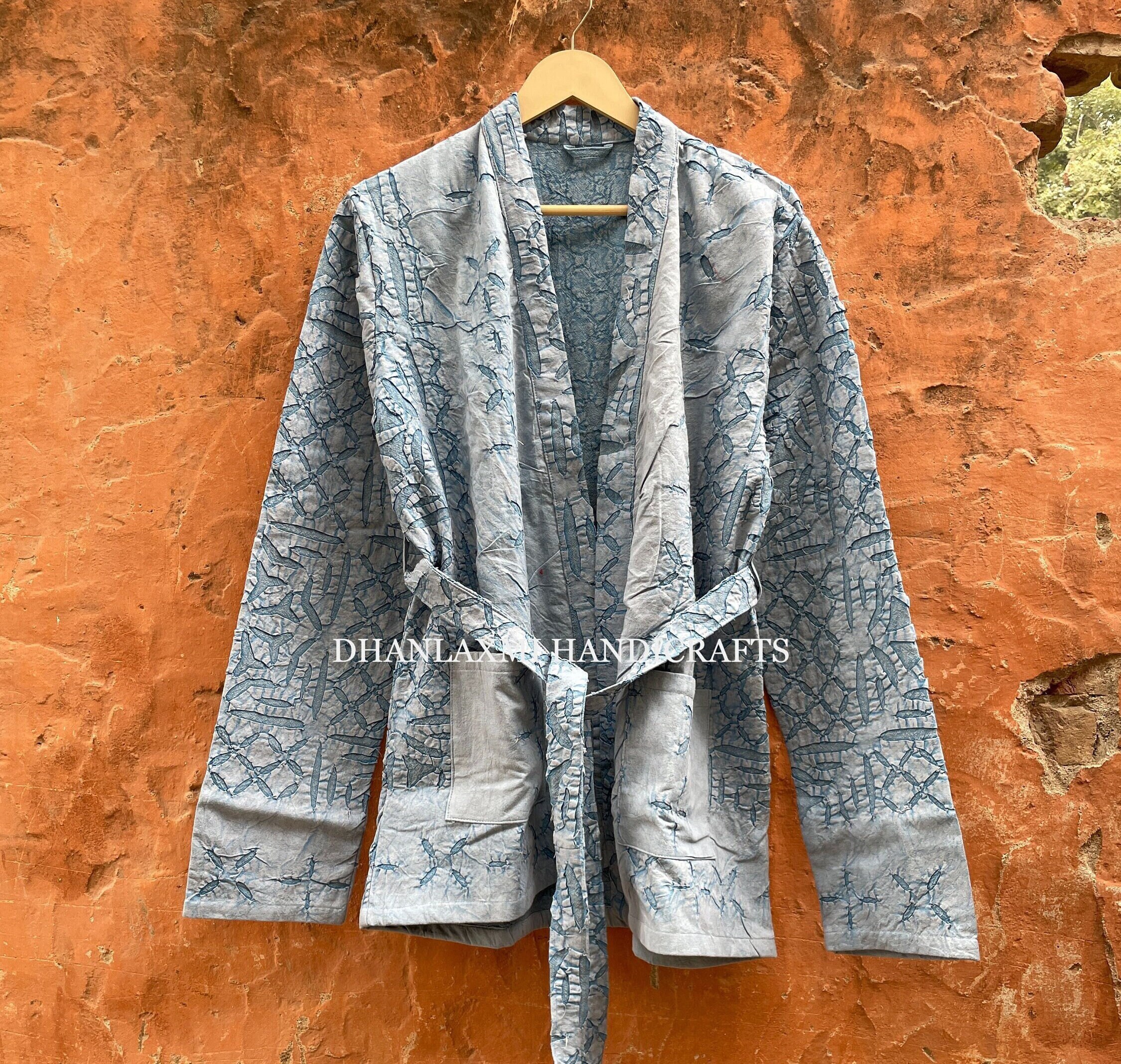 【超安い】 Cut-work Stitched Hand Jacket Unisex Kantha Belt, With ジャケット・アウター