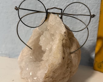 Antique 1800s Wire Frame Round Frame Eyeglasses -  Prescription Lens