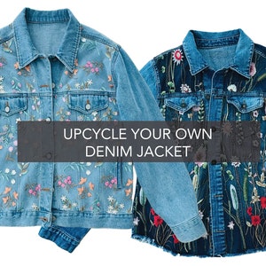 Upcycle Your Denim Jacket with a Floral Overlay