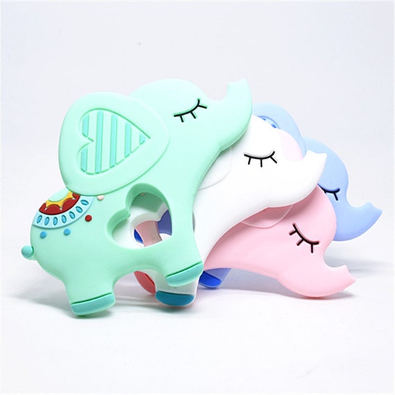 elephant baby teether