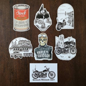 Chopper Motorrad Sticker Set NEU!