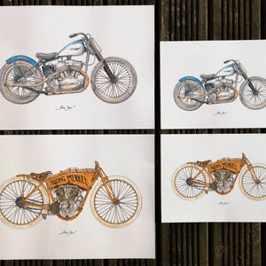 Harley Davidson XR 750 Flathead Flat Tracker Print image 4