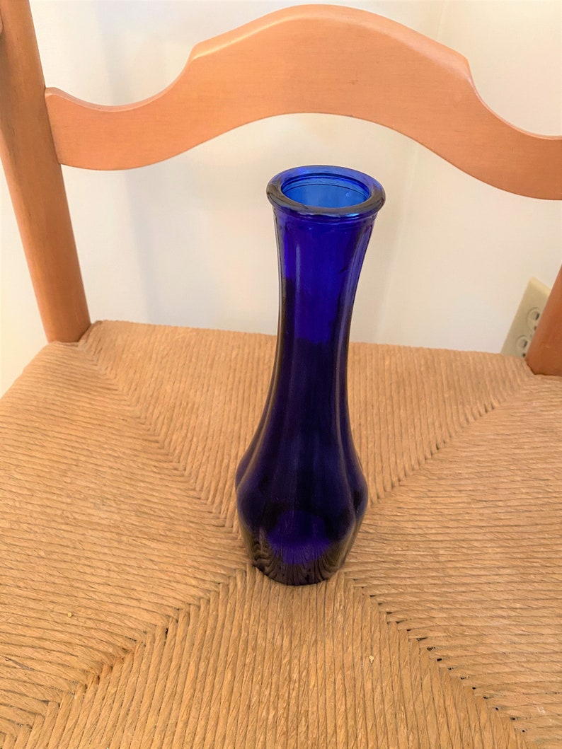 Indiana Glass Cobalt Blue Classico 9 Bud Vase 30190 Etsy