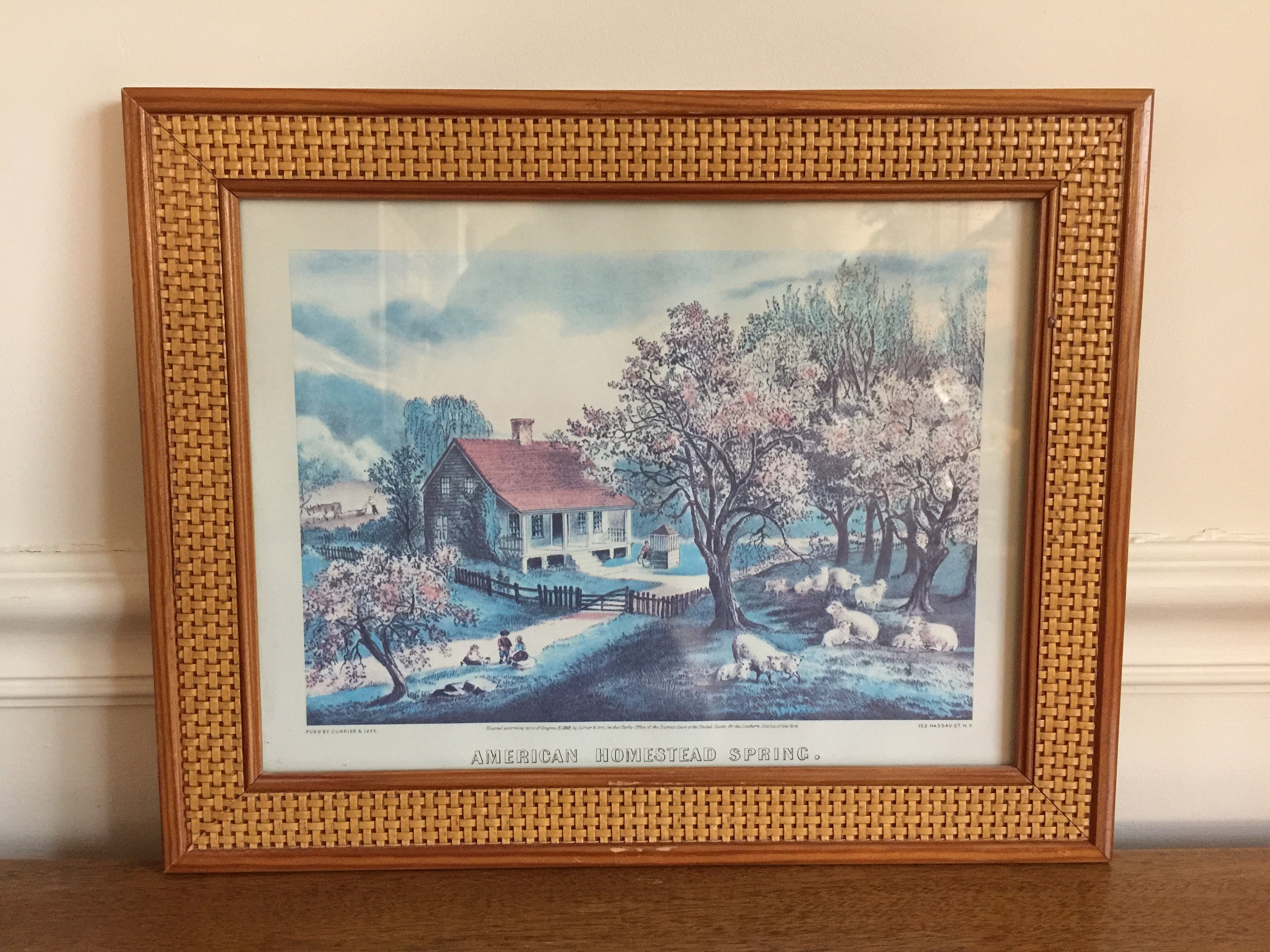 Vintage Currier & Ives Reproduction Print American Etsy