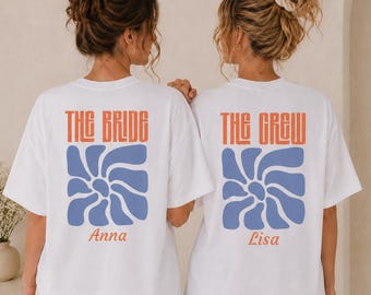 Bachelorette party shirt, bachelorette party for women, retro floral bachelorette party shirt, team shirts, bride shirt, The Bride, bachelorette party for women, wedding, accessories, gift for crew
