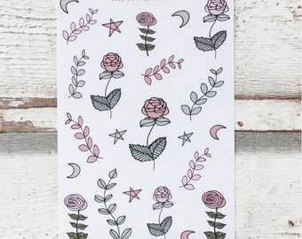 Romantic stickers | Etsy