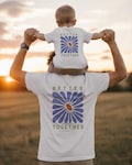 Better Together Dad and Child Matching Outfit Set - Father and Child Retro Floral Print T-Shirt - Matching Family Outfit Gift for Dad and Baby product logo