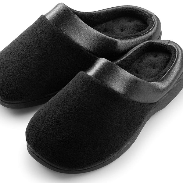 Roxoni Women's Comfort Slip On Memory Foam French Terry Lining Indoor Outdoor