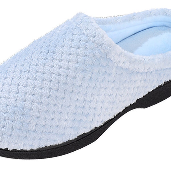 VERY PERI Women's Closed Toe Memory Foam Cotton House Slipper