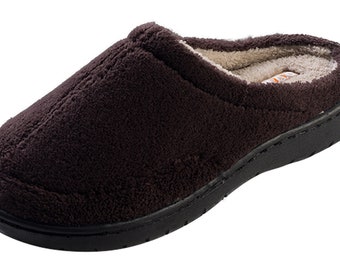 Pupeez Kid Boy's Suede Indoor/Outdoor Terry Clog Slippers