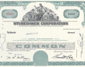Stock Certificates Etsy
