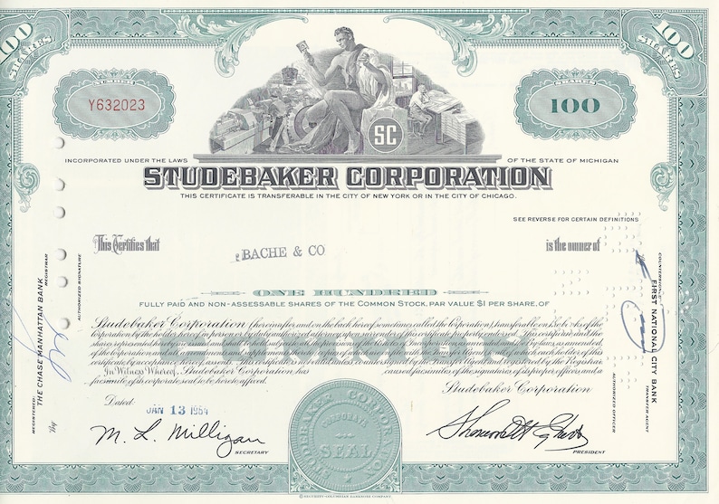 Stock Certificate Coty Inc