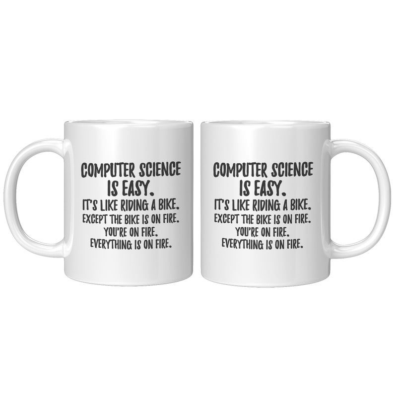 Computer Science is Easy Computer Science Graduation Etsy