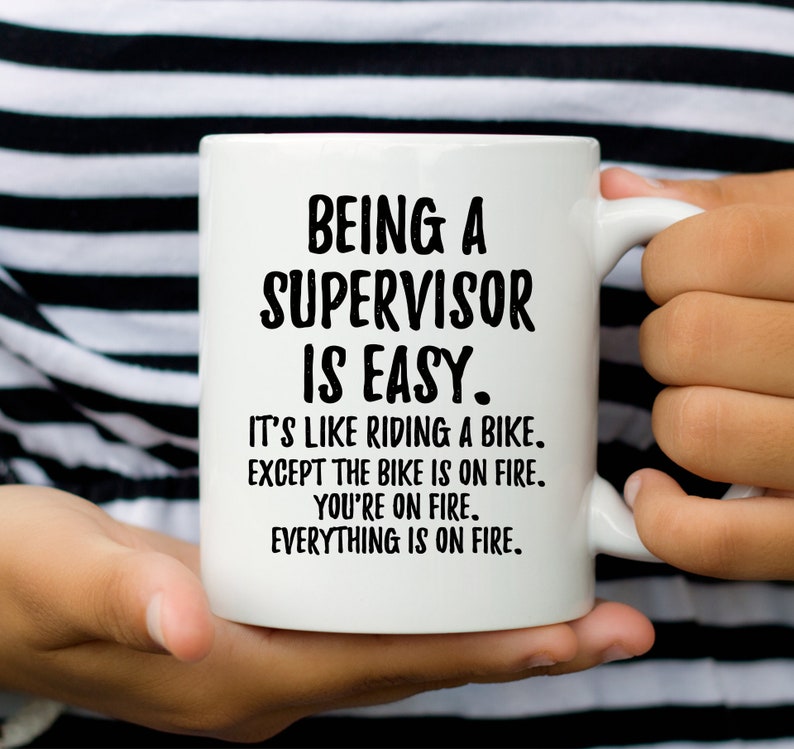 Being a Supervisor is Easy Supervisor Gift Supervisor Mug Etsy