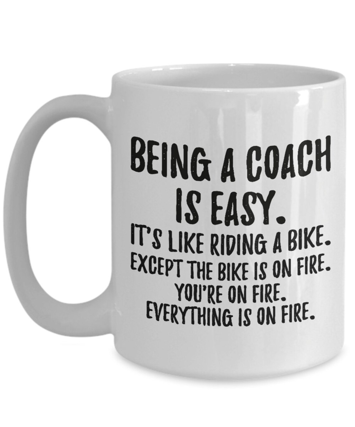 Being a Coach is Easy Coach Gift Coach Mug Gift for Cheer Etsy