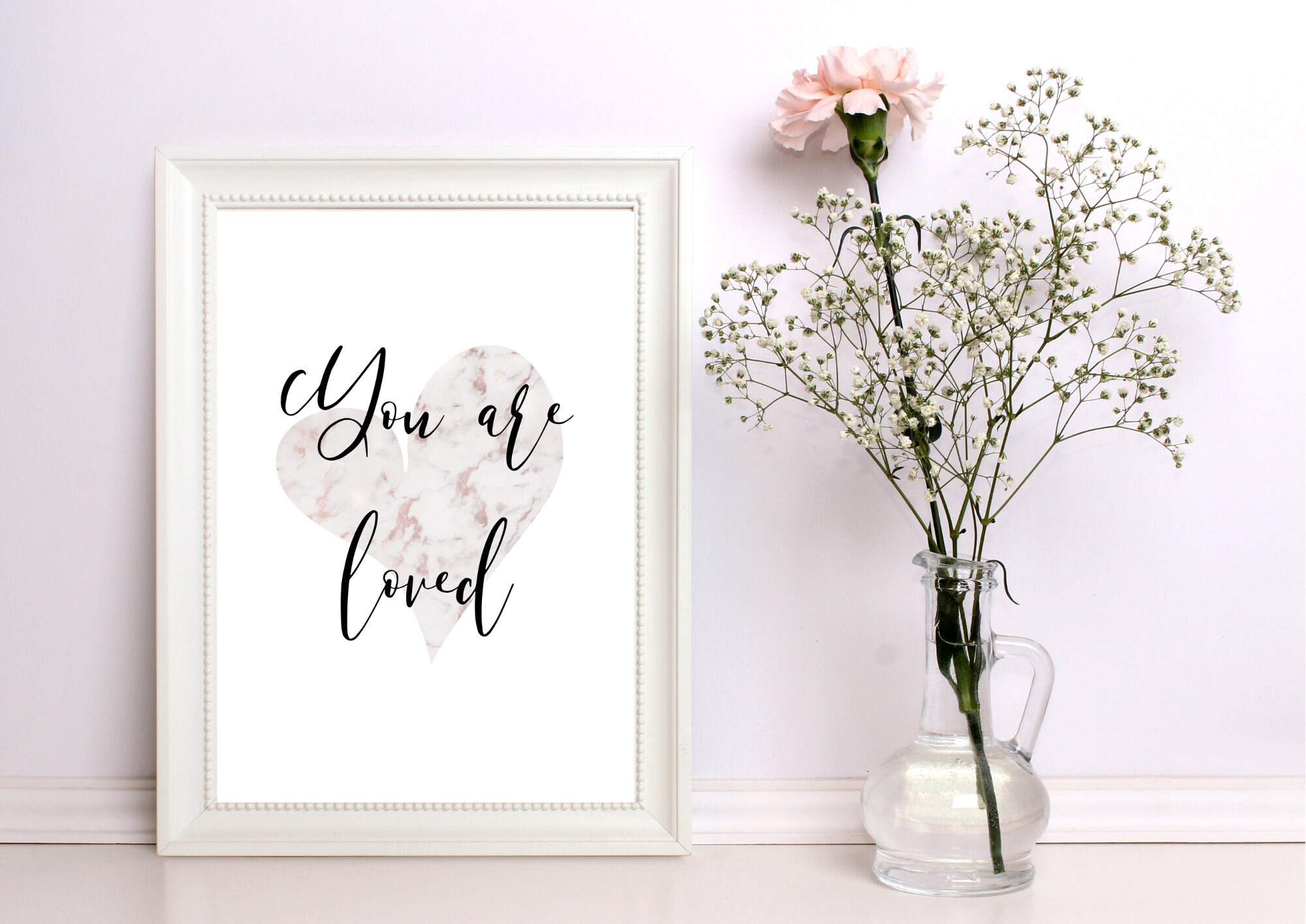 You Are Loved Decor Print Wall Art Home or Office Etsy 日本
