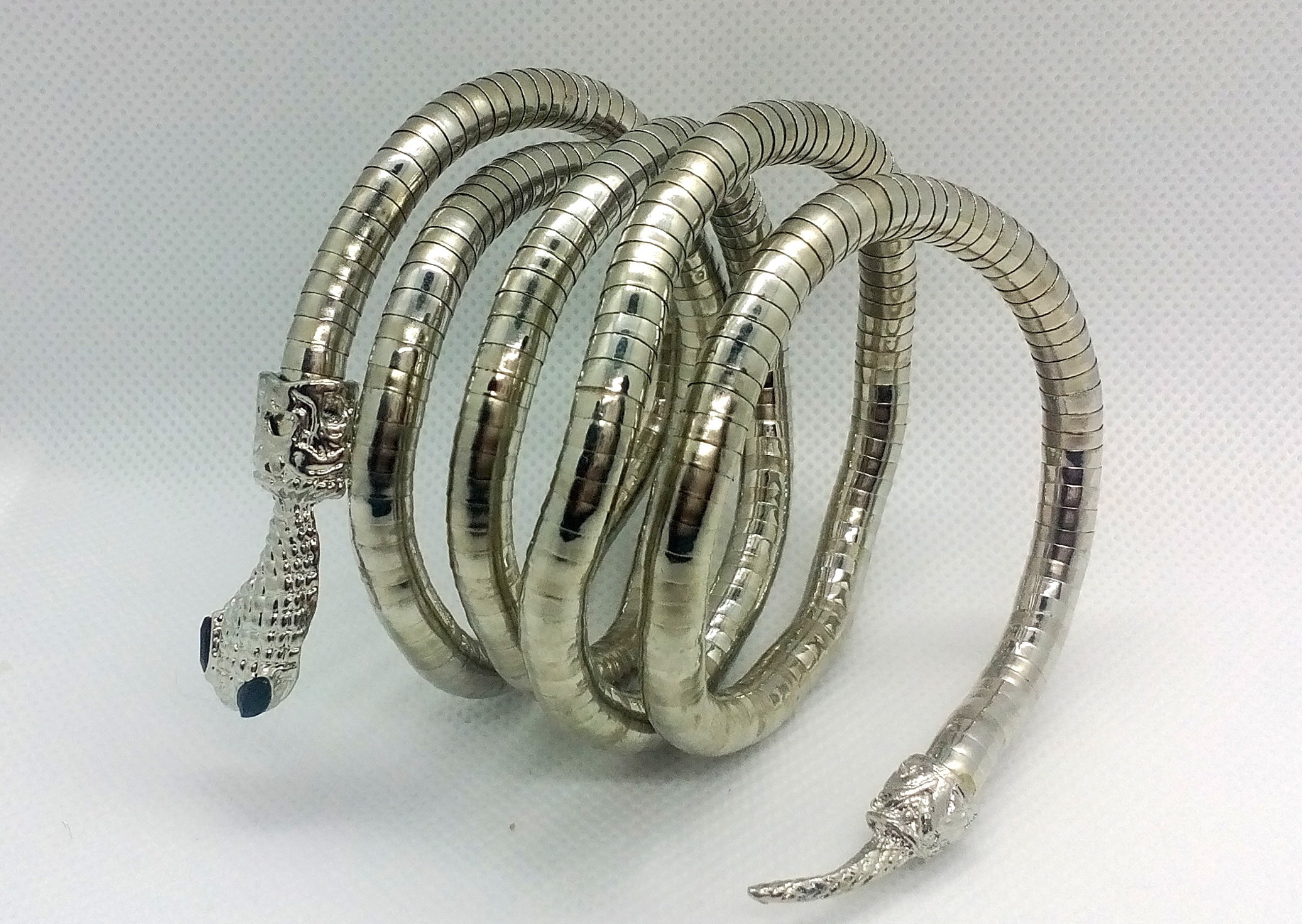 Silver Snake Bracelet Snake Cuff Bangle Bracelet For Women Etsy