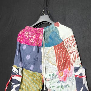 Patchworkbroek Boho Zomer Lichte Comfortabele Broek Voor Mannen En Vrouwen Hippiekleding Boho Cargobroek Festivalbroek Losse Indiebroek