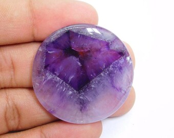 Super seven Trapiche Amethyst Oval Shape Cabochon Gemstone Unique piece For Making Jewelry 20.00 Ct 27X18X5 mm SA-1070