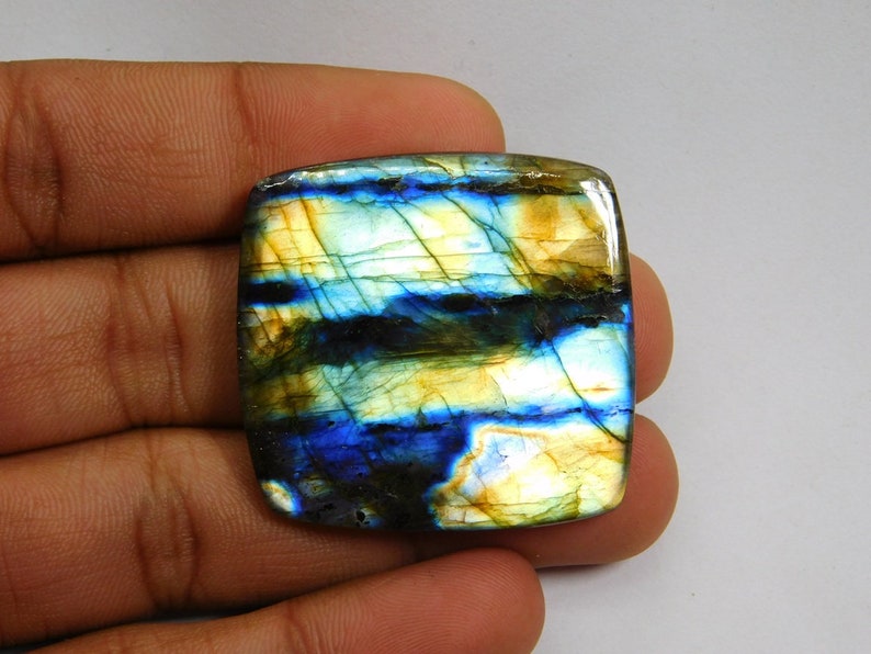 Labradorite Cabochon Purple Labradorite 88 Cts Natural multi Purple Labradorite Gemstone Labradorite Looe stone For Jewelry Use A-3055