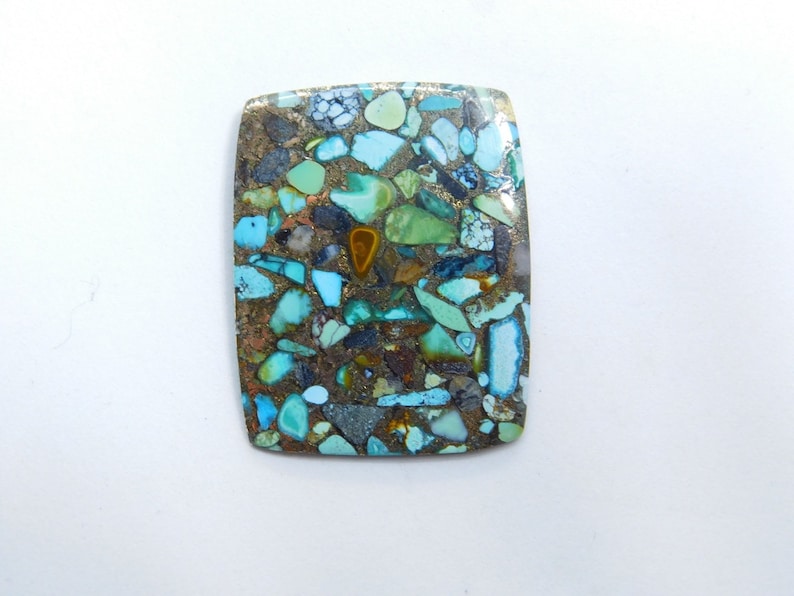 Gorgeous A-3046 Copper Turquoise Cabochon Handmade Copper Turquoise Loose Stone For Jewelry 20 Cts Natural Copper Turquoise Gemstone