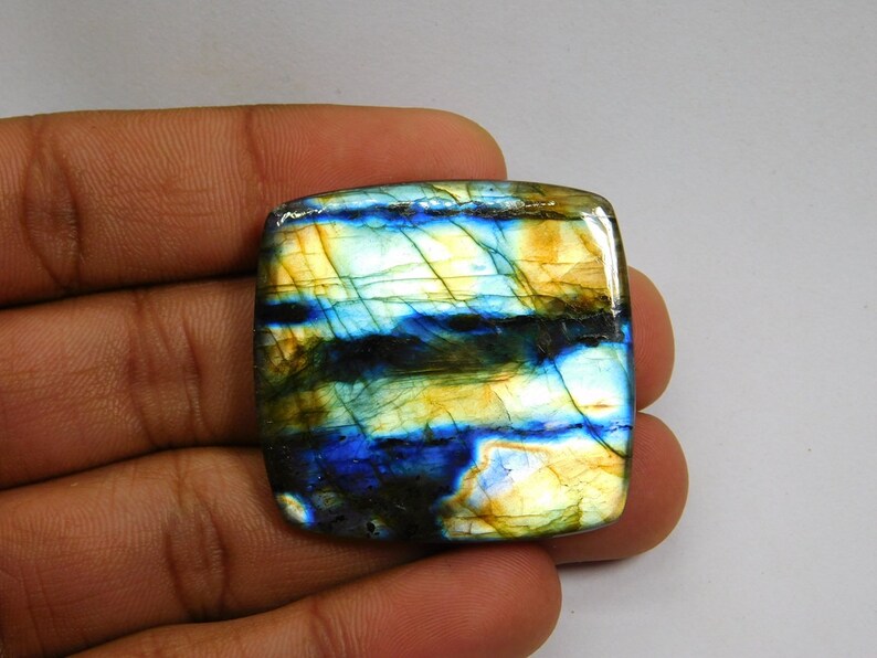 Labradorite Cabochon Purple Labradorite 88 Cts Natural multi Purple Labradorite Gemstone Labradorite Looe stone For Jewelry Use A-3055