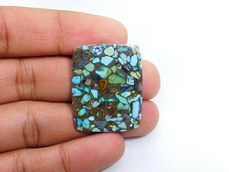 Gorgeous A-3046 Copper Turquoise Cabochon Handmade Copper Turquoise Loose Stone For Jewelry 20 Cts Natural Copper Turquoise Gemstone