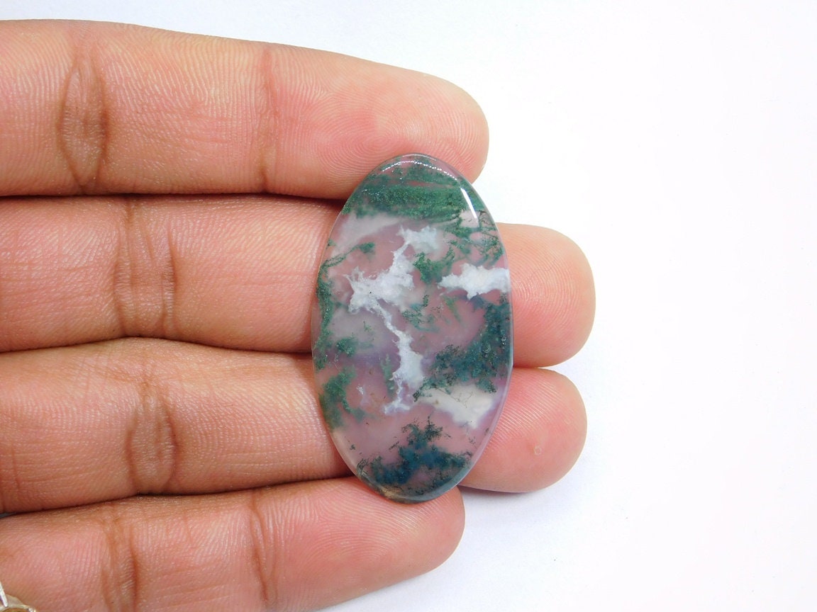 Amazing Quality Green Moss agate Gemstone Moss agate Cabochon | Etsy
