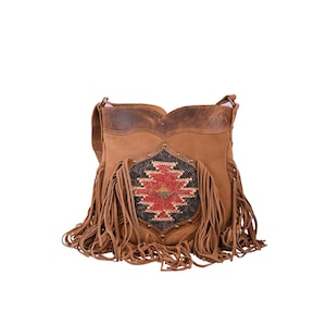 Rudhira Crossbody bag für Frauen, Schulterhandtasche, mit Fransen Kelim Teppich Handtasche für den täglichen Gebrauch, Bestes Geschenk für Sie