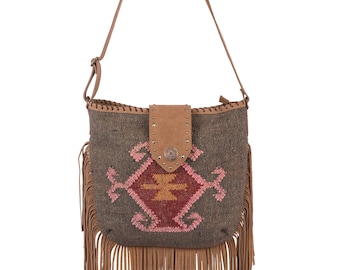 Rudhira Crossbody bag, Shoulder purse, Kilim Carpet Handbag, for daily use, Best Gift for Her on valentine's day