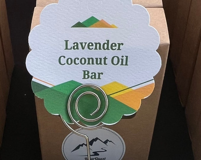 Lavender Coconut Oil Soap with Goat’s Milk and Colliodal Oatmeal.