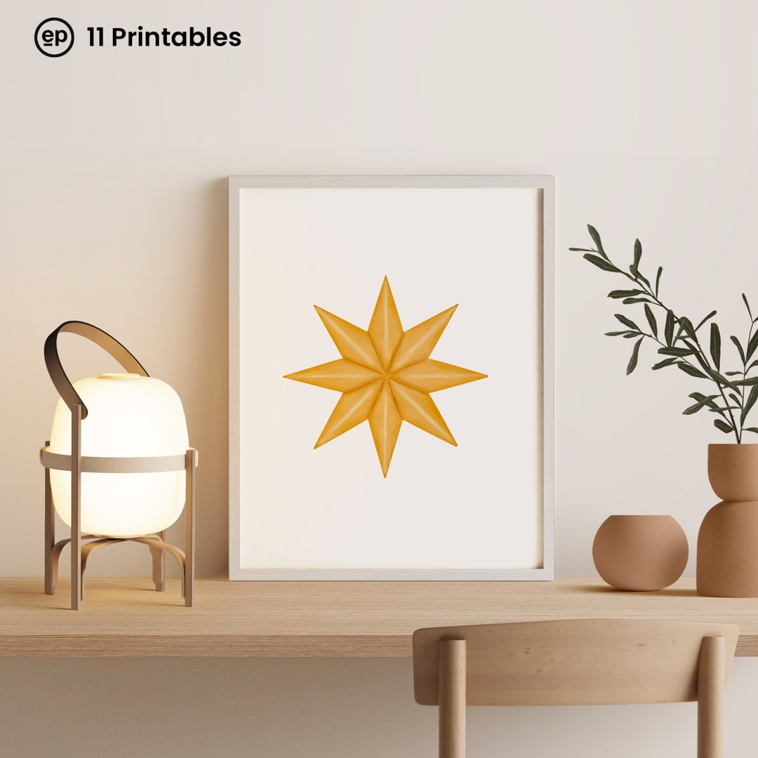 Star Eight Point Poster, Eight Point Star Poster, Eight Point Star ...