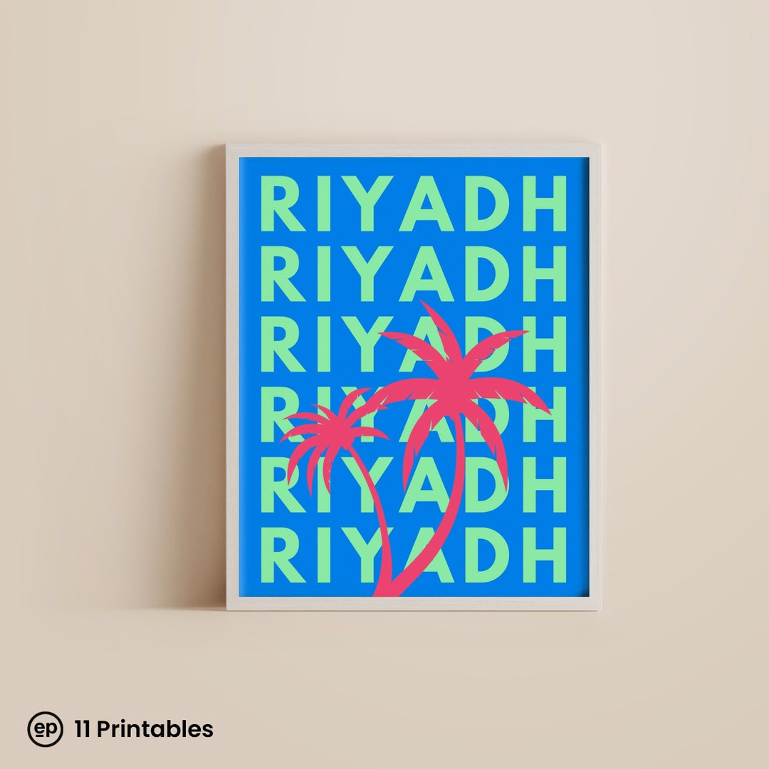 Capital of Saudi Arabia, Riyadh Poster, Riyadh City, Riyadh Print