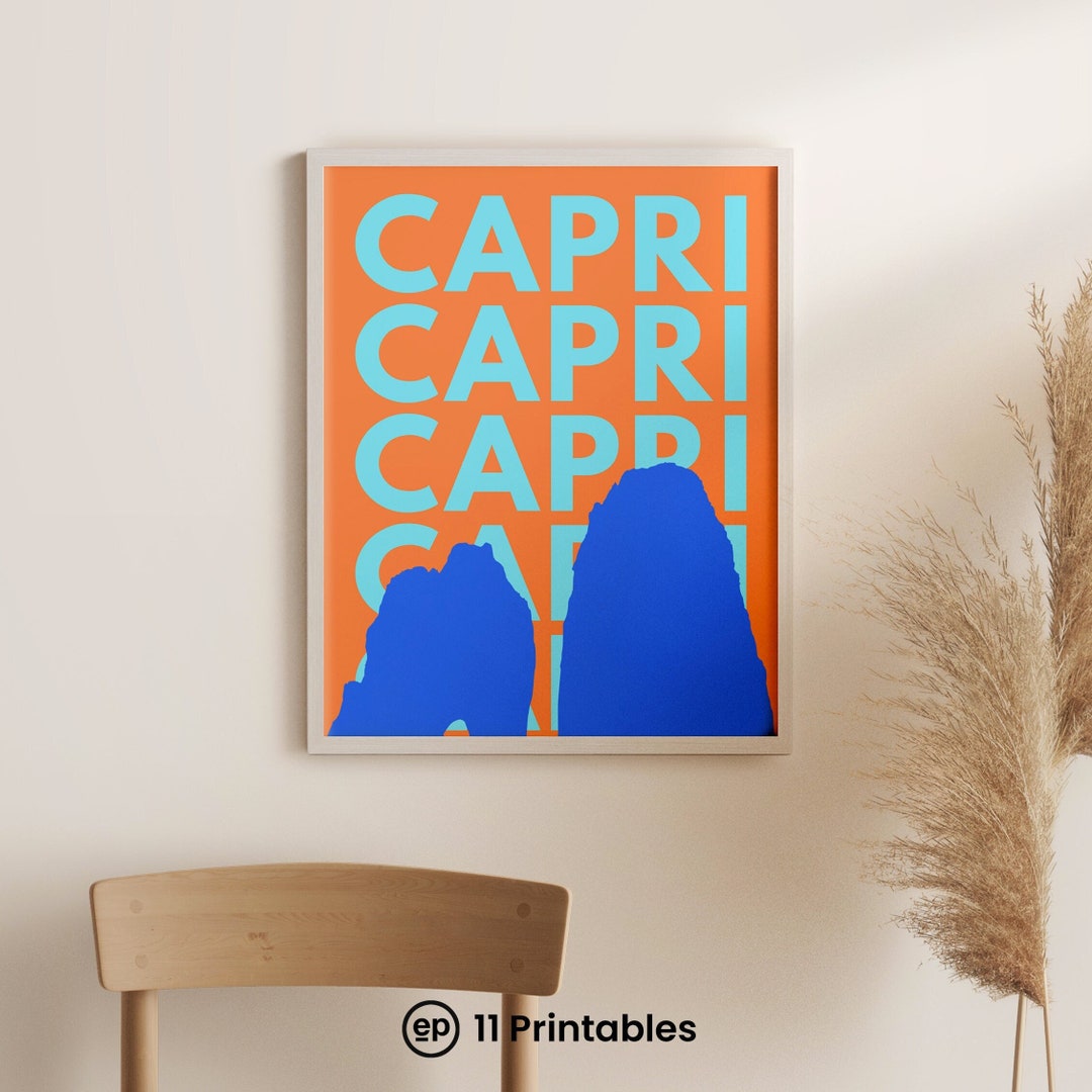 Capri Poster, Capri Print,capri Capri Art, Capri Italy Print Capri