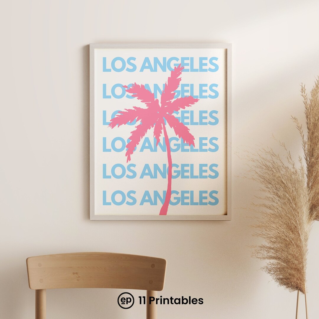 Los Angeles Print, Los Angeles Poster, Los Angeles Wall Art, Los