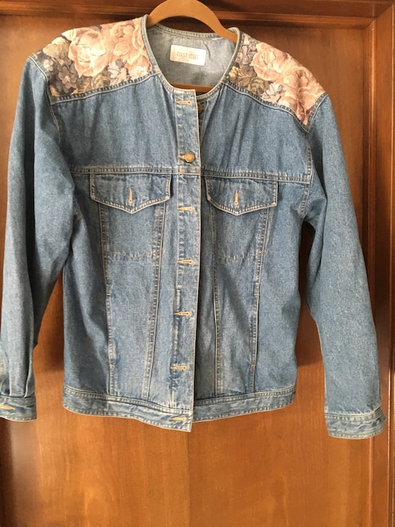 Floral Vintage Jean Statement Jacket