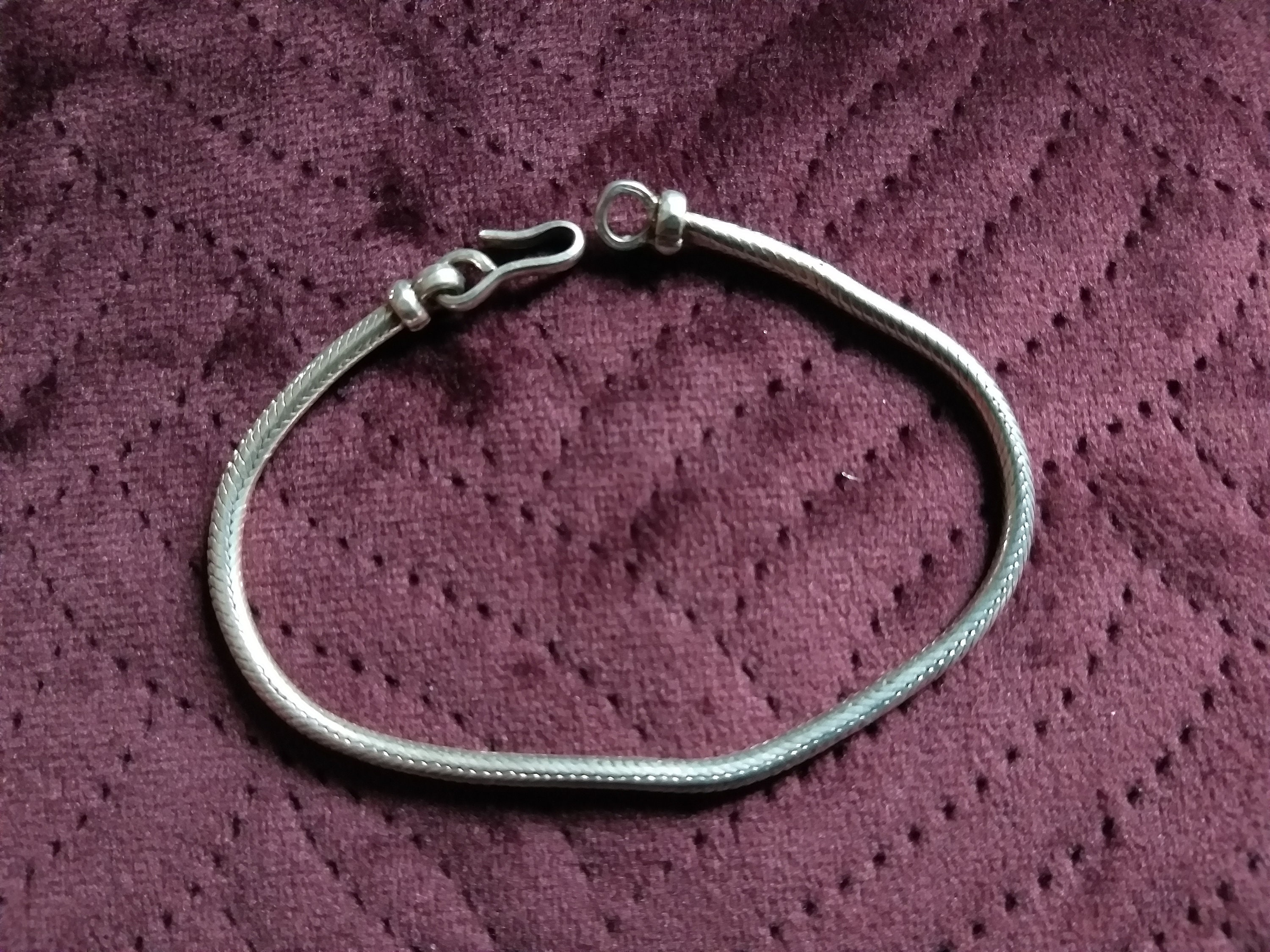 Silver snake bracelet Etsy
