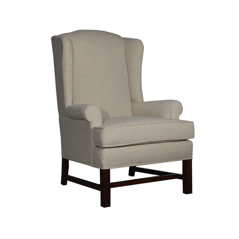 Ready To Ship Now Small Wing Chair Wildwood Natural Etsy