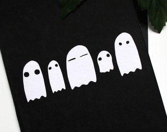 A6 Ghost Greeting card | Halloween | Birthday, gift | Personalised | Black and white