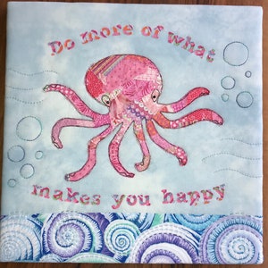 Pattern for Fabric Collage Octopussy by Naumann, PDF Pattern for instant download