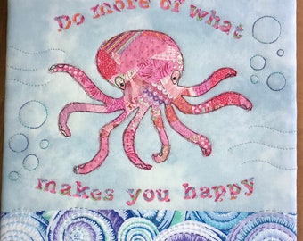 Pattern for Fabric Collage Octopussy by Naumann, PDF Pattern for instant download