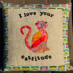 Pattern for Fabric collage Kitty Cat by Naumann, PDF Pattern for instant download