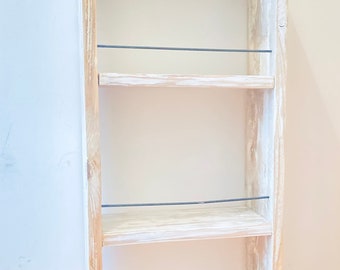 Mensola portaoggetti in legno e metallo