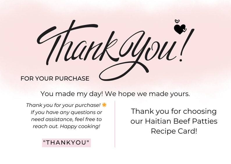 Printable Haitian Beef Patties Recipe Card Caribbean - Etsy